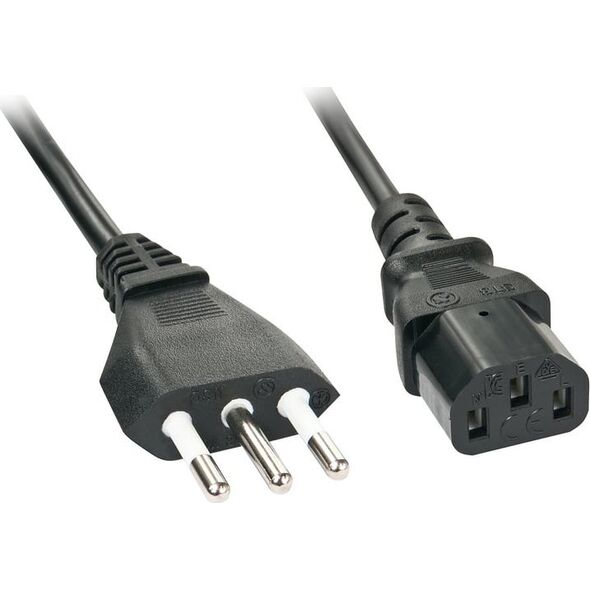 Kabel zasilający Lindy Lindy 30414 kabel zasilające Czarny 3 m CEI 23-16 C13 panel