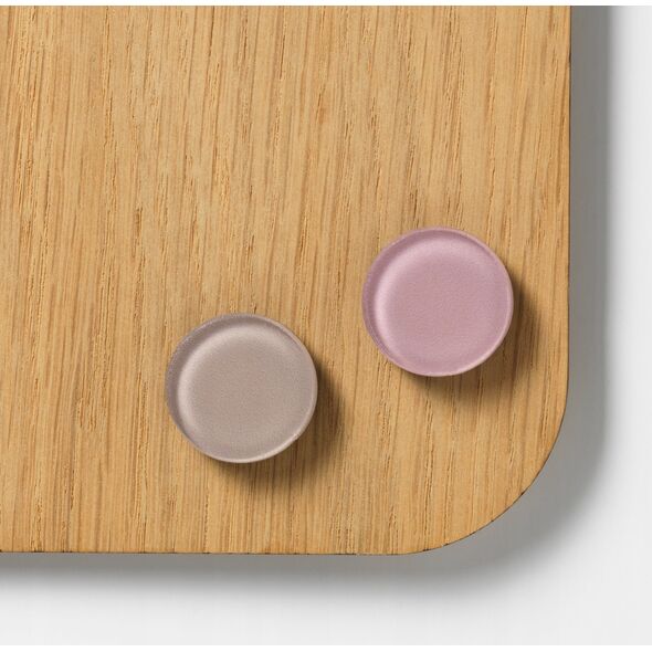NAGA Super Stærke Magneter, Runde, Mix beige/ rose acrylic 2,5 x 2,8 cm 2 stk. i pakke Beige 2,5x2,8x2,5mm (1stk)