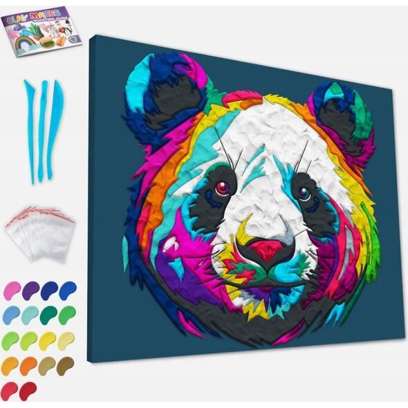 Planet Zestaw do wyklejania plastelin± - Panda