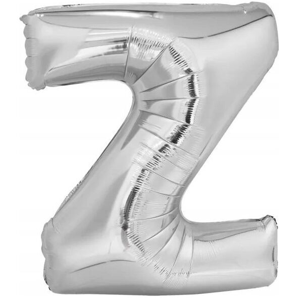 Balon foliowy litera Z srebrna 60x86cm
