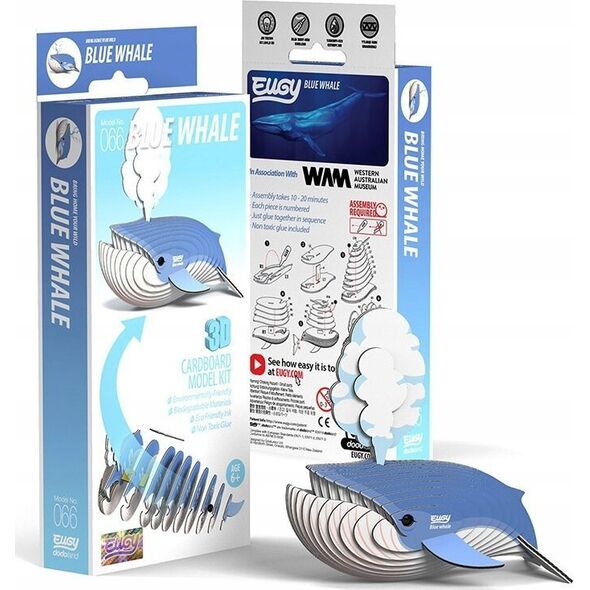 Fat Brain Toys Wieloryb Płetwal Błękitny Eugy. Eko Układanka 3D