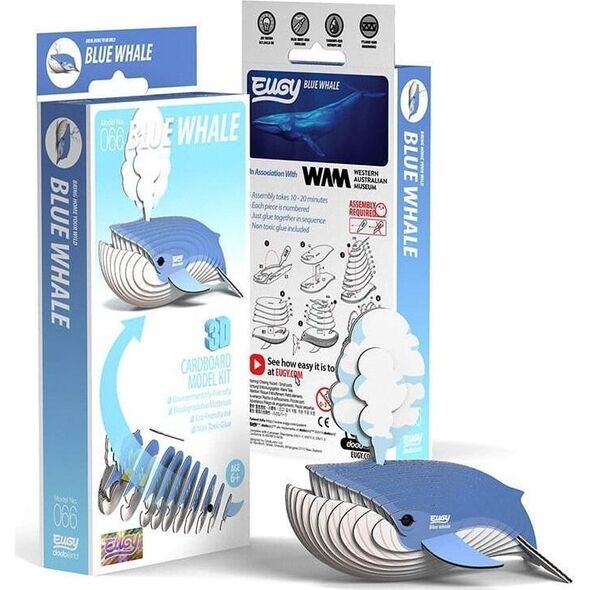 Fat Brain Toys Wieloryb Płetwal Błękitny Eugy. Eko Układanka 3D