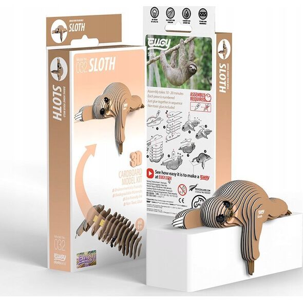 Fat Brain Toys NiedĽwiedĽ brunatny Eugy. Eko Układanka 3D