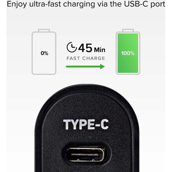Ładowarka SBS Mobile SBS KFZ-Ladegerät 10W USB-C 3A/USB-A 2,1A schwarz