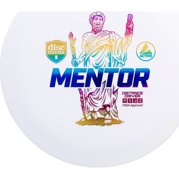 Discmania Discgolf DISCMANIA Distance Driver MENTOR Active White 11/5/-2/2