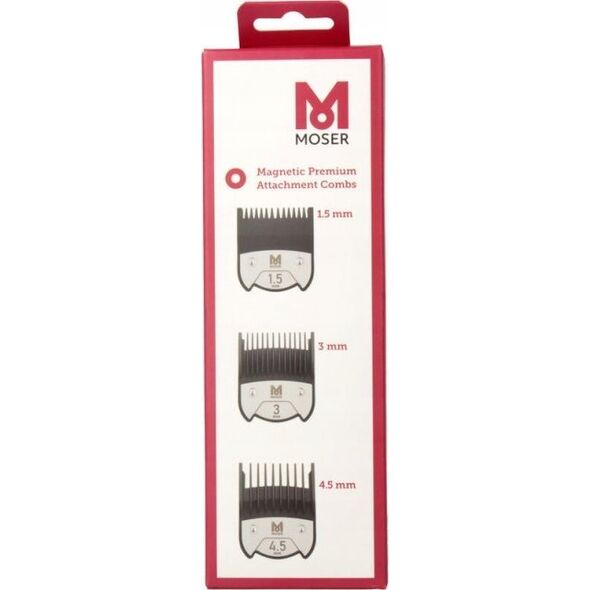 Moser MOSER 1801-7010 Magnetic attm.comb set 1,5/3/4,5mm cart.