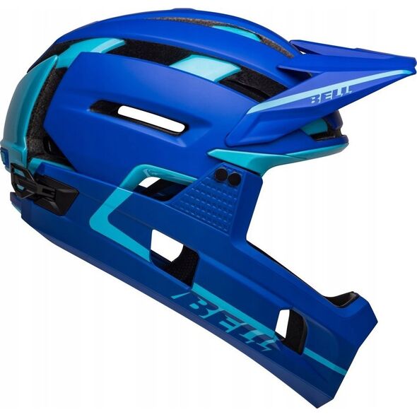 Bell Kask full face BELL SUPER AIR R MIPS SPHERICAL matte gloss blues roz. L (59-63 cm)