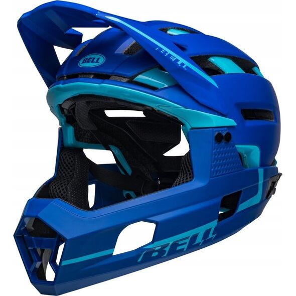 Bell Kask full face BELL SUPER AIR R MIPS SPHERICAL matte gloss blues roz. L (59-63 cm)