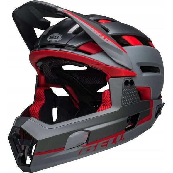 Bell Kask full face BELL SUPER AIR R MIPS SPHERICAL matte gray red roz. L (59-63 cm) (NEW)