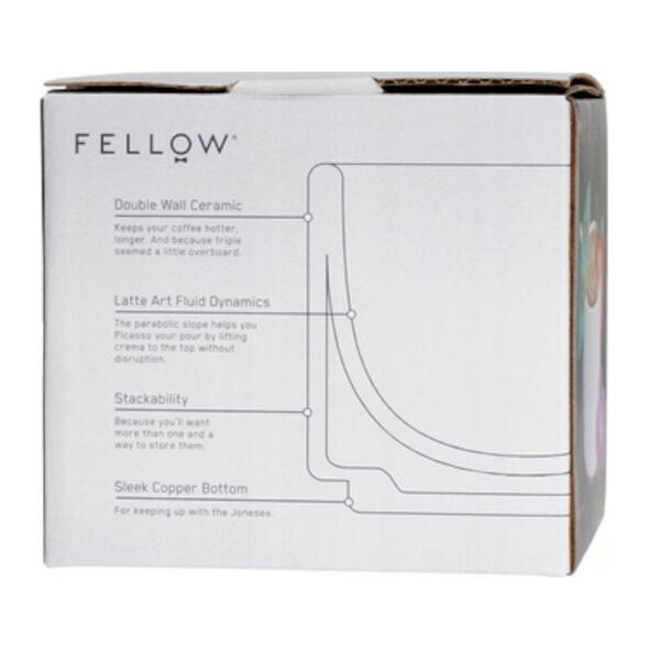 Fellow Fellow Monty Cappuccino - Kubek biały 190 ml