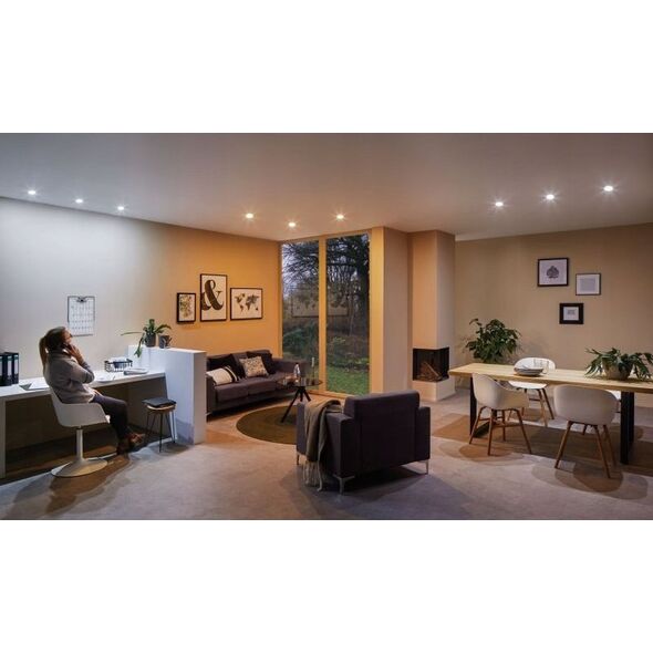Paulmann Επιλέξτε φωτιστικό οροφής, 3 τεμ. Coin WhiteSwitch LED 3x6,5W 620lm 2700K 51mm Πλαστικό 8680619 4000870924785