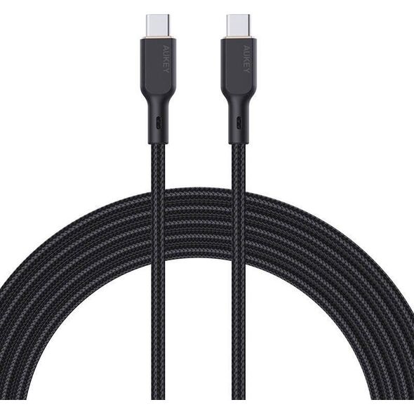 Kabel USB Aukey USB-C - USB-C 1 m Czarny (CB-KCC101)