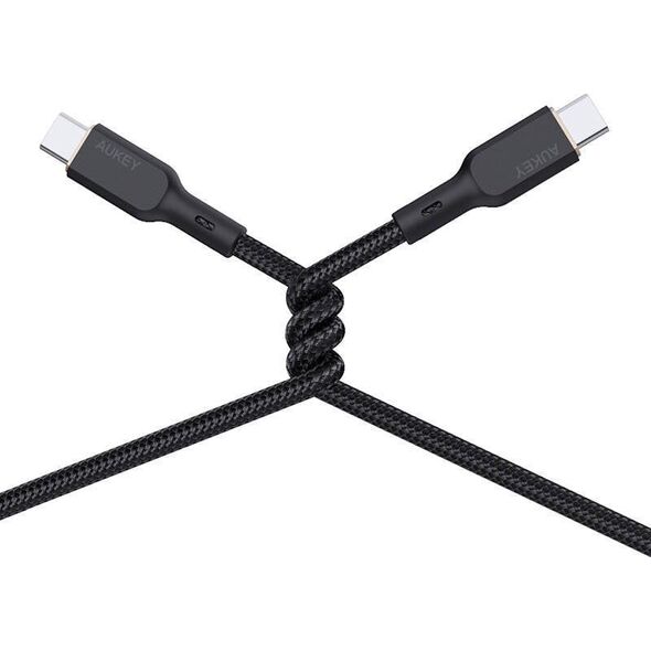 Kabel USB Aukey USB-C - USB-C 1 m Czarny (CB-KCC101)