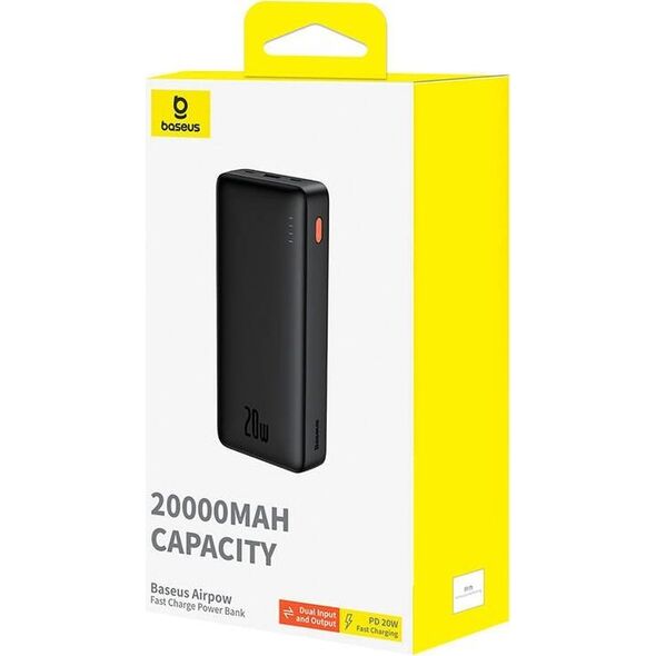 Powerbank Baseus Powerbank Baseus Airpow 20000mAh 20W (czarny)