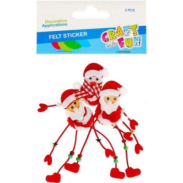 Χειροτεχνία με Διασκεδαστικό ΣΤΟΛΙΔΙ BN FELT SANTA 3 ΤΕΜ CF PBH 12/144 9699993 5908275192640