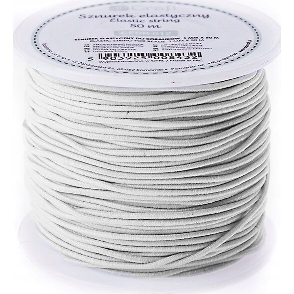 DP Craft Sznurek elastyczny do koralików DPCRAFT 1 mm x 50 m