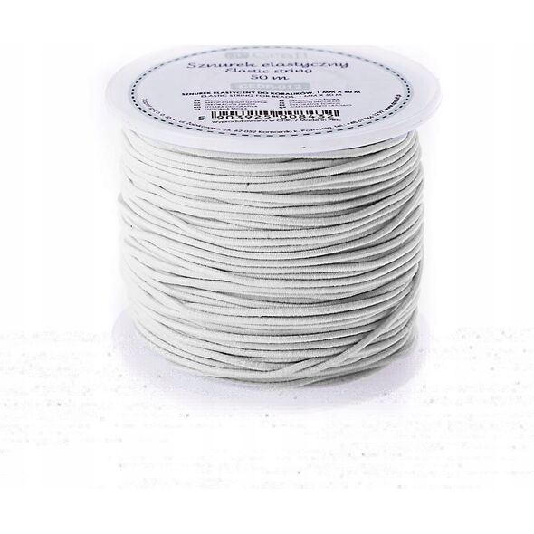 DP Craft Sznurek elastyczny do koralików DPCRAFT 1 mm x 50 m