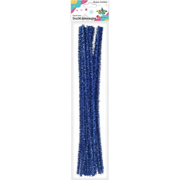 Party Deco Druciki metalizowane granatowe 30szt