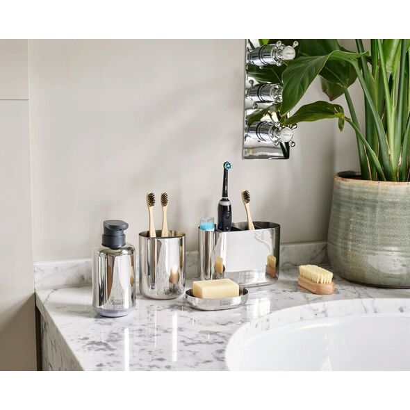 Joseph Joseph Joseph Joseph EasyStore Luxe Large Toothbrush Caddy St. Steel
