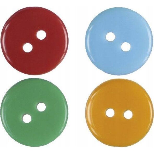 Party Deco Guziki plastikowe samoprzylepne 66szt