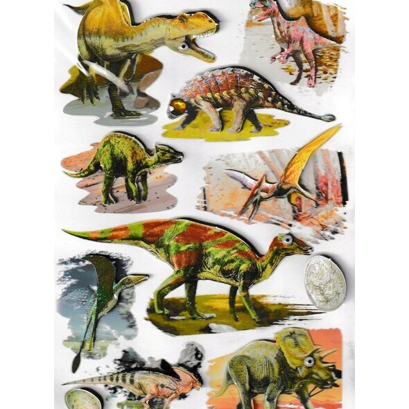 Craft with Fun Naklejki 3D dinozaury MIX