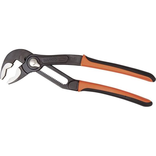 Bahco Reguliuojamos santechninės replės 200mm, max 50mm, greitas fiksavimas Bahco