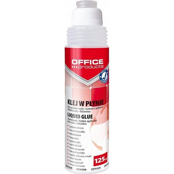 Office Products Klej w płynie biurowy transparentny 125ml (12szt)