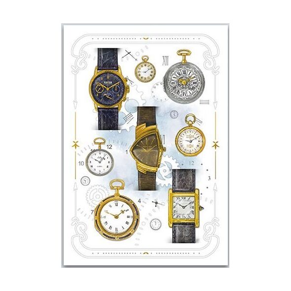 DA VINCI Karnet 12x18 cm B-BD 502 083 + koperta Zegarki