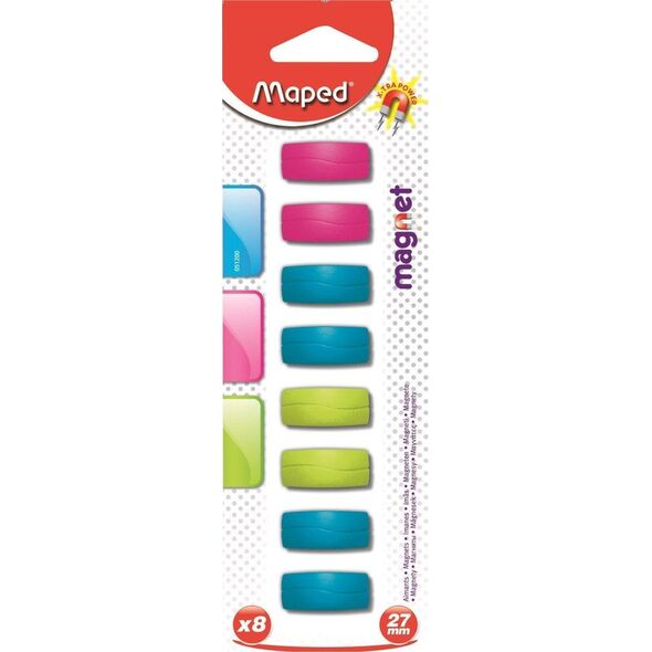 Maped Magnesy prostok±tne 27mm 8szt mix MAPED
