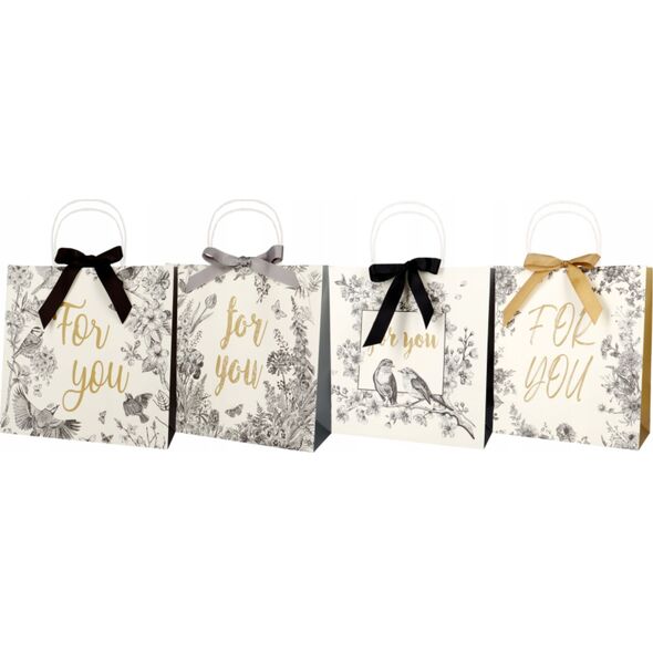 Incood Torba prezentowa 28x28 kraft z kokard± for you