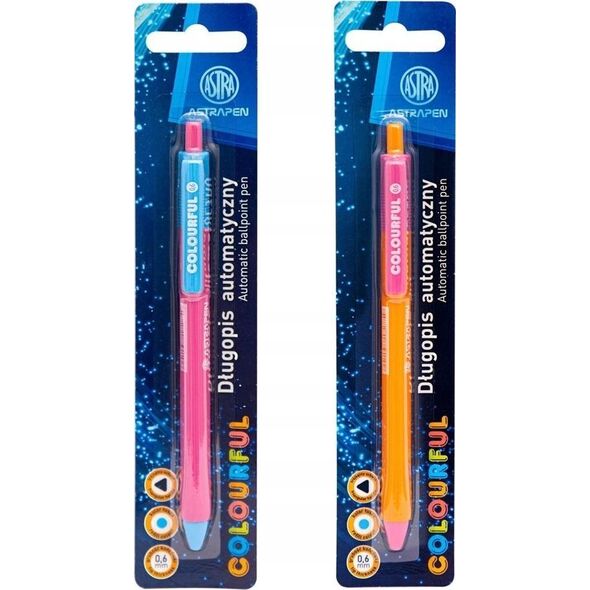 Astra Długopis automatyczny Colorful 0,6mm ASTRA