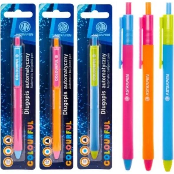 Astra Długopis automatyczny Colorful 0,6mm ASTRA