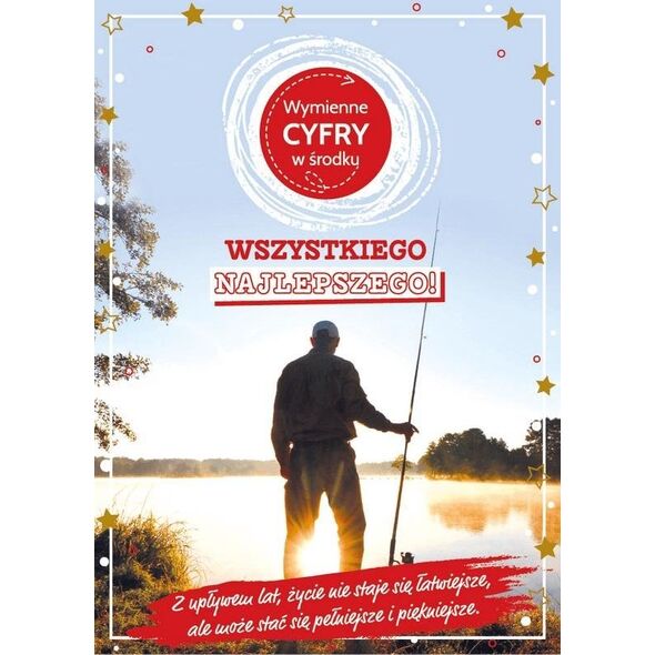 KUKARTKA Karnet Urodziny wymienne cyfry