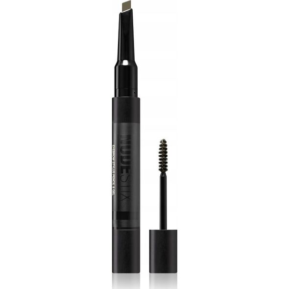 Nudestix Nudestix, Brow Stylus, Waterproof, Double-Ended, Eyebrow Cream Pencil & Gel 2-In-1, Ash Brown, 0.2 g For Women