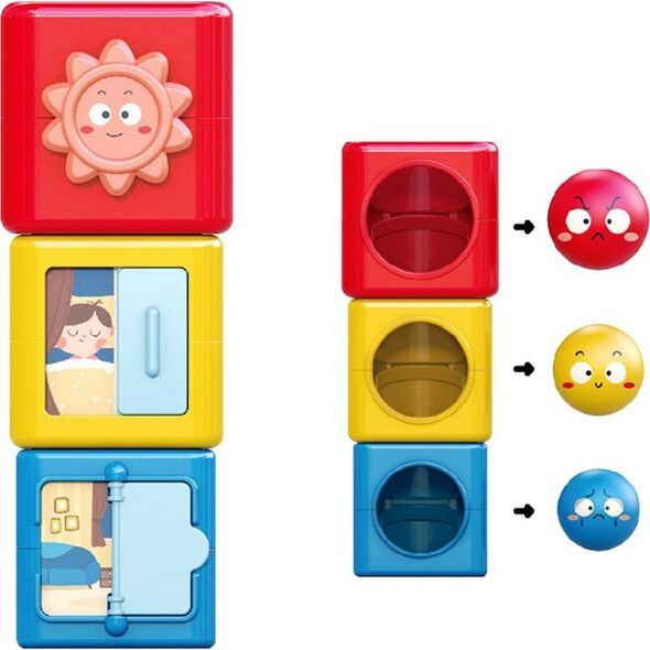 HOLA Kolorowa Piramida sorter Wieża układanka ZA4538