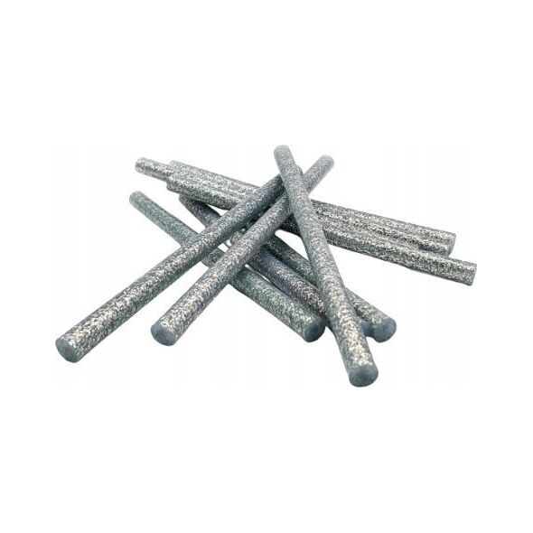 Wkłady klejowe BREWIS Wkład klejowy brokatowy srebrny 11mmx10cm 6szt