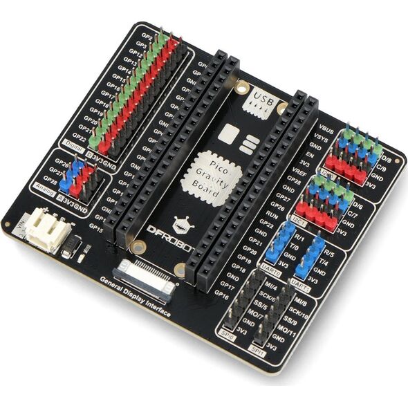 Raspberry Pi Gravity - płytka rozszerzeń do Raspberry Pi Pico - DFRobot DFR0848}