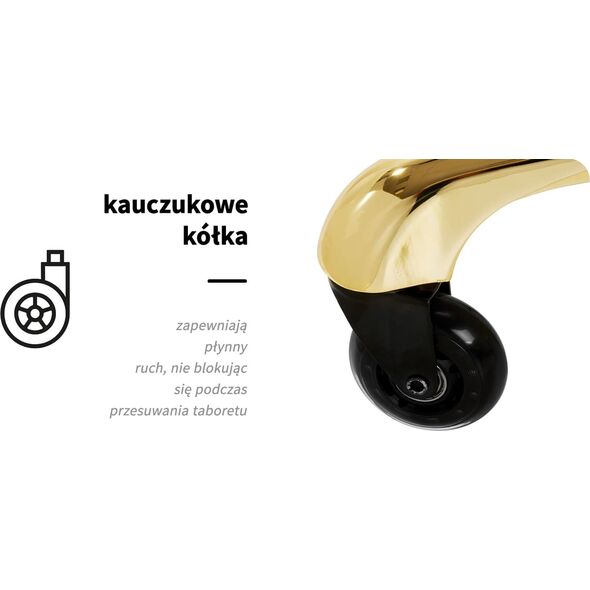 Activeshop Gabbiano taboret Fine Gold Roll Speed