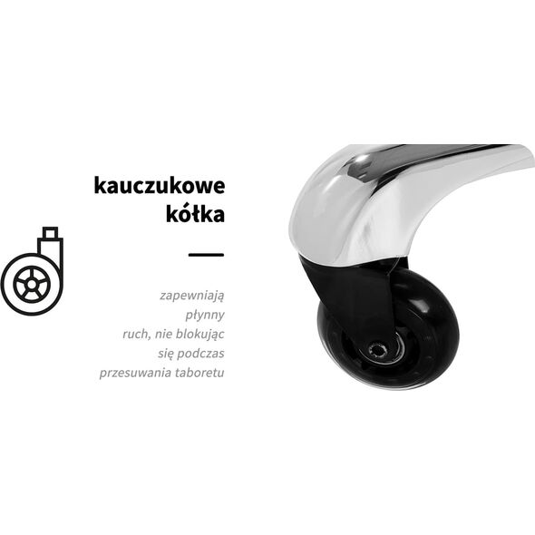 Activeshop Gabbiano taboret Fine Silver Roll Speed