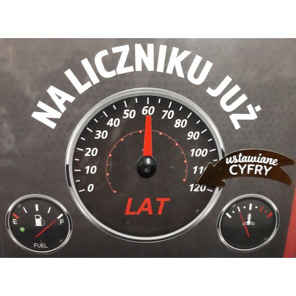 KUKARTKA Karnet Urodziny wymienne cyfry