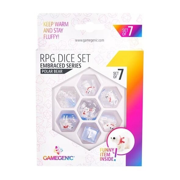 Gamegenic Gamegenic: Embraced Series - RPG Dice Set - Polar Bear