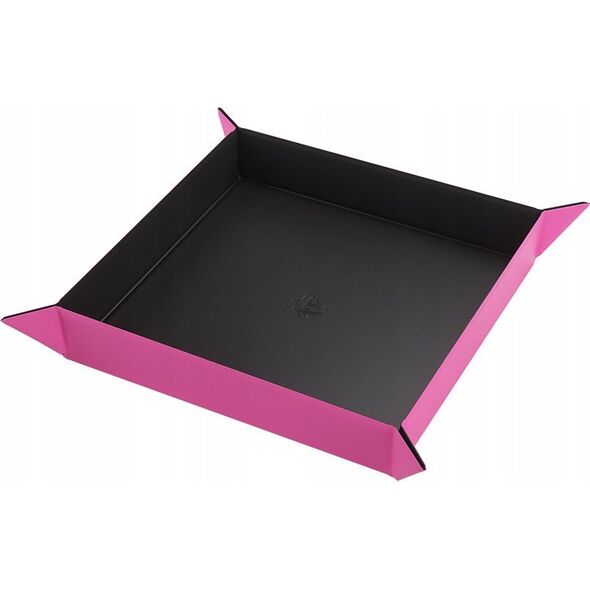Gamegenic Gamegenic: Magnetic Dice Tray - Square - Black/Pink
