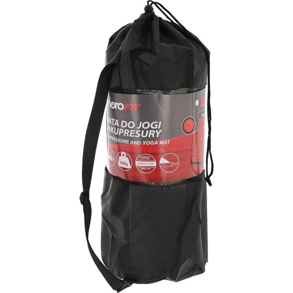 Eb Fit MATA Z PODUSZKĄ DO AKUPRESURY JOGI MASAŻU ZIELONO BRĄZOWA 68x42x2CM EB FIT