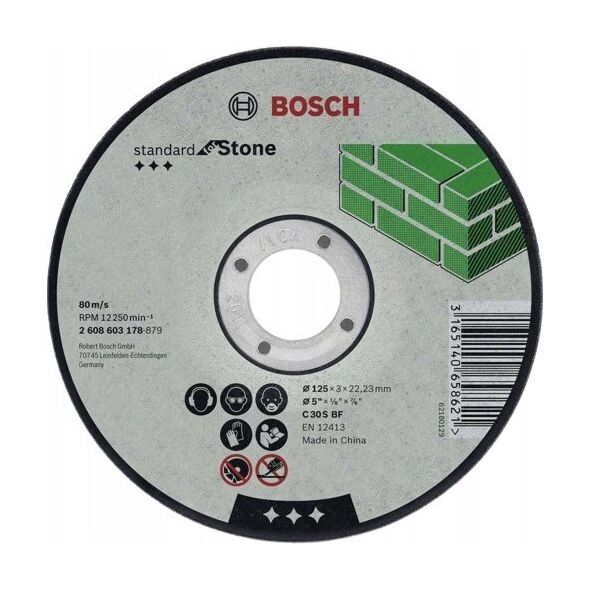 Bosch Stone Cutting Disc Bosch 125X3x22.23