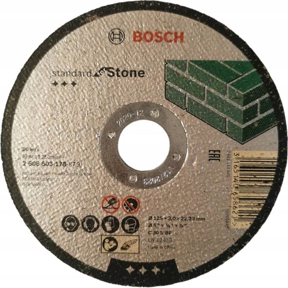 Bosch Stone Cutting Disc Bosch 125X3x22.23