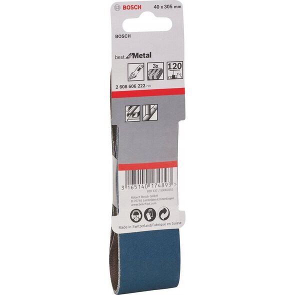 Bosch Bosch Schleifband Körnung 120 (L x B) 305 mm x 40 mm 2608606222 3 St. (2608606222)