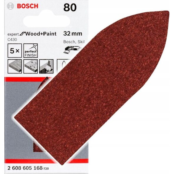 Bosch Bosch SLIBEBLAD DELTA EW 32MM K80 5 STK