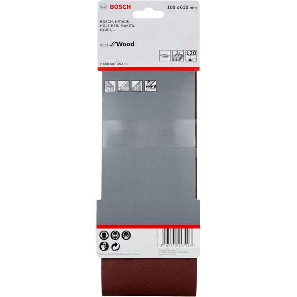 Bosch Bosch SLIBEBÅND 100X610MM K120 3STK