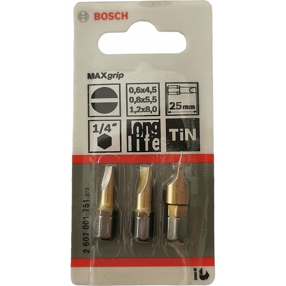 Bosch Bosch BITS MAXgrip LIGE L:25 MM 3 STK