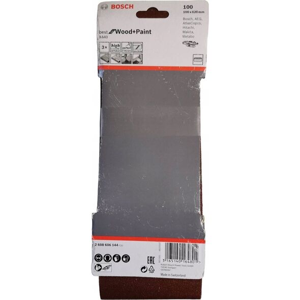 Bosch Bosch Schleifband Körnung 100 (L x B) 620 mm x 100 mm 2608606144 3 St. (2608606144)